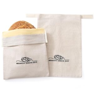 bread bags for homemade bread. linen beeswax bread bags. sourdough bread bags. beeswax bread bag（2 pack). reusable bread bags. linen bread bags for homemade bread. xl-bread storage bags. zshlxm