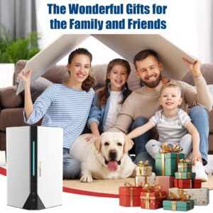 7L Humidifiers for Bedroom Large Room, Cool Mist Humidifier for Baby and Plants, with Oil Diffuser and Nightlight, Top Fill Design, Adjustable Mist, Timer Humidifiers, Quiet, White