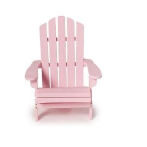 Generic Pink Small Mini Adirondack Chair 20 L 23 W Painted Solid Wood