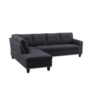 Devion Furniture Lorenzo Sofas, Dark Gray