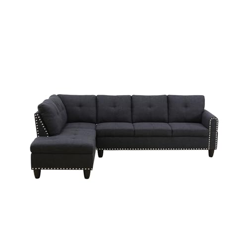 Devion Furniture Lorenzo Sofas, Dark Gray