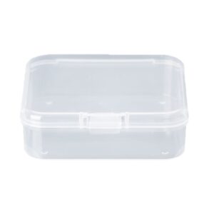 XUYUH Square Storage Box Square Transparent Plastic Jewelry Storage Boxes Beads Crafts for Case Container, 6x6x1.8cm, Clear