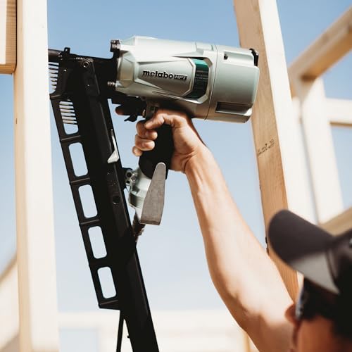 Metabo HPT Pneumatic Framing Nailer + 18V Impact Driver Pro Bundle Kit, 3-1/4-Inch Framing Nailer with BONUS 18V Triple Hammer Impact Driver Kit, KNR83A5(S)