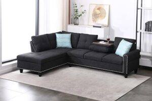 devion furniture lorenzo sofas, dark gray