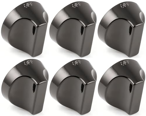 OCS Parts A32001 On/Off Knobs for American Range Broilers, Ranges, Griddles and Burners | 6-Pack | Compatible Replacement for American Range A32001