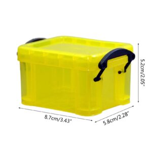 XUYUH Storage Box Small Plastic Box with Locking Lid Organizer Container for Jewelry Beads Small Crafts Items Accessories Home Office