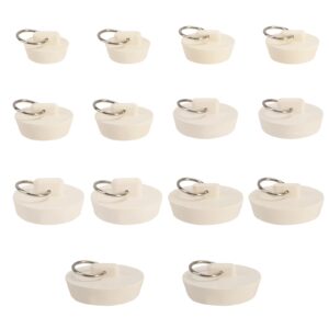 beinkmake 14pcs drain stopper rubber sink stopper bath tub stopper with pull ring water stopper seal with hanging ring for shower faucet cover