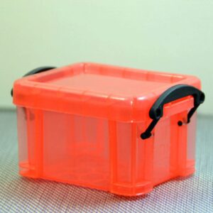 XUYUH Storage Box Small Plastic Box with Locking Lid Organizer Container for Jewelry Beads Small Crafts Items Accessories Home Office