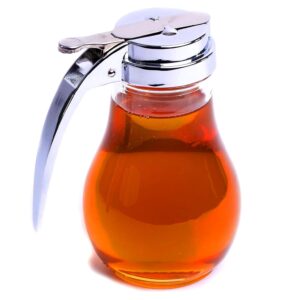 Syrup Dispenser, Honey Dispenser, Honey Container, Glass Syrup Bottle, Glass Honey Dispenser No Drip, Maple Syrup Dispenser, Glass Syrup Dispenser - 14 oz