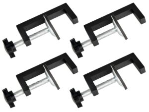 4 pcs patio furniture clips, sectional connector, adjustable outdoor funiture clamps, patio wicker furniture fasteners clips, black