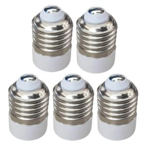 5pcs fire resistant led lamp holder converter light socket bulb base splitter extension adapter conversion lighting accessories