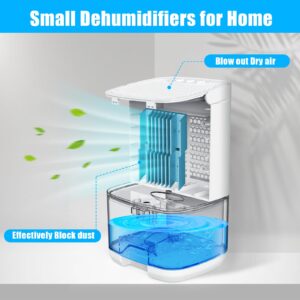 Dehumidifiers for Home 35OZ Small Dehumidifier for Bedroom 2500 Cubic Feet(350sq ft) with 7 LED Lights, Ultra Quiet & Auto Shut off Dehumidifier for Bathroom Basement Closet Garage