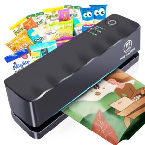 lazycozy® mini bag sealer, rechargeable chip bag sealer with 5 heating levels, portable package resealer for snack bags