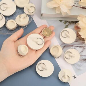 beinkmake 14pcs Drain Stopper Rubber Sink Stopper Bath Tub Stopper with Pull Ring Water Stopper Seal with Hanging Ring for Shower Faucet Cover