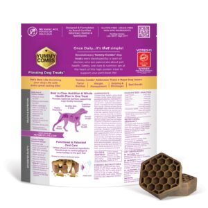 Yummy Combs Dog Dental Treats | Vet VOHC Approved - A Yummy Treat for Teeth Cleaning | Chicken Protein Treat for Large Dogs (36 oz)