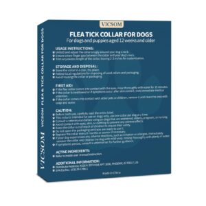 Flea Collar for Dogs, 4 Pack Dog Flea and Tick Collar 32 Months Flea and Tick Treatment Collar for Dog, Waterproof Adjustable Dog Flea and Tick Prevention for Small Medium Large Dog Puppy, Black