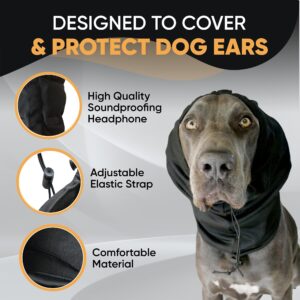 CHOMIN PRO Calming Hoodie for Dogs, 29dB NRR Noise Protection (Size M), Noise Cancelling Headphones for Dogs, Dog Ear Protection from Thunder, Fireworks, Vacuums