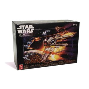 amt star wars: the phantom menace jedi starfighter vs droid fighters - 1:25 & 1:48 scale model kit