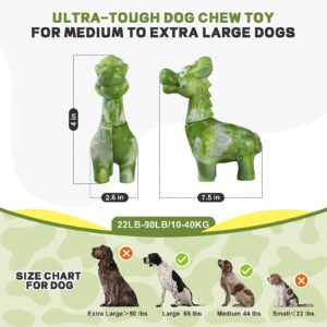 GASAPET Large Dog Chew Toys for Aggressive Chewers, Indestructible Dog Toys for Large Breed - Giraffe Shape Durable Dog Toys - Heavy Duty Dog Toys for Small/Medium/Large Dogs Breed