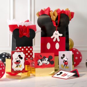 Papyrus 9" Medium Disney Gift Bag (Minnie Mouse Ears) for Birthdays, Weddings, Anniversaries and All Occasions (1 Bag)