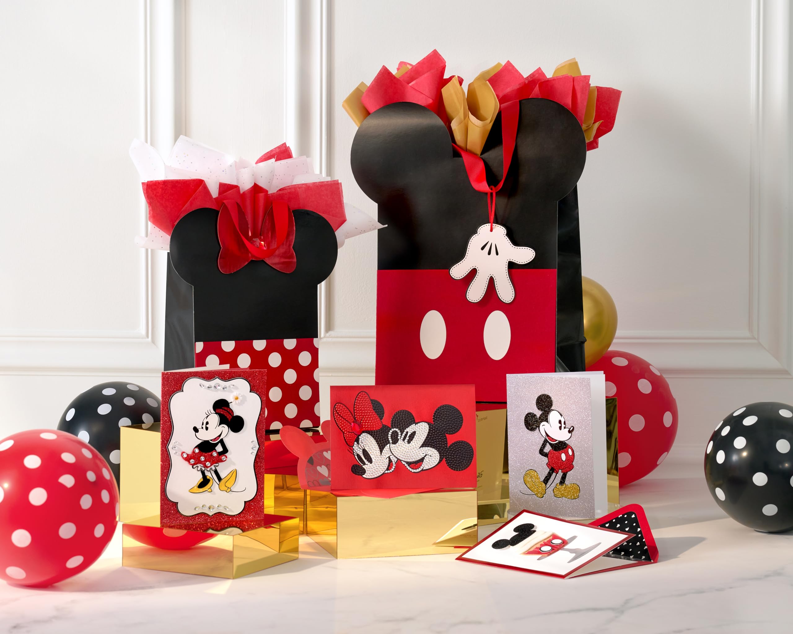 Papyrus 9" Medium Disney Gift Bag (Minnie Mouse Ears) for Birthdays, Weddings, Anniversaries and All Occasions (1 Bag)