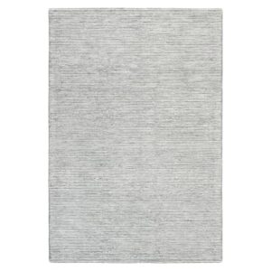 town & country luxe rita ribbed textured hand tufted 100% wool area rug, grey/blue/ivory, 8"x10"