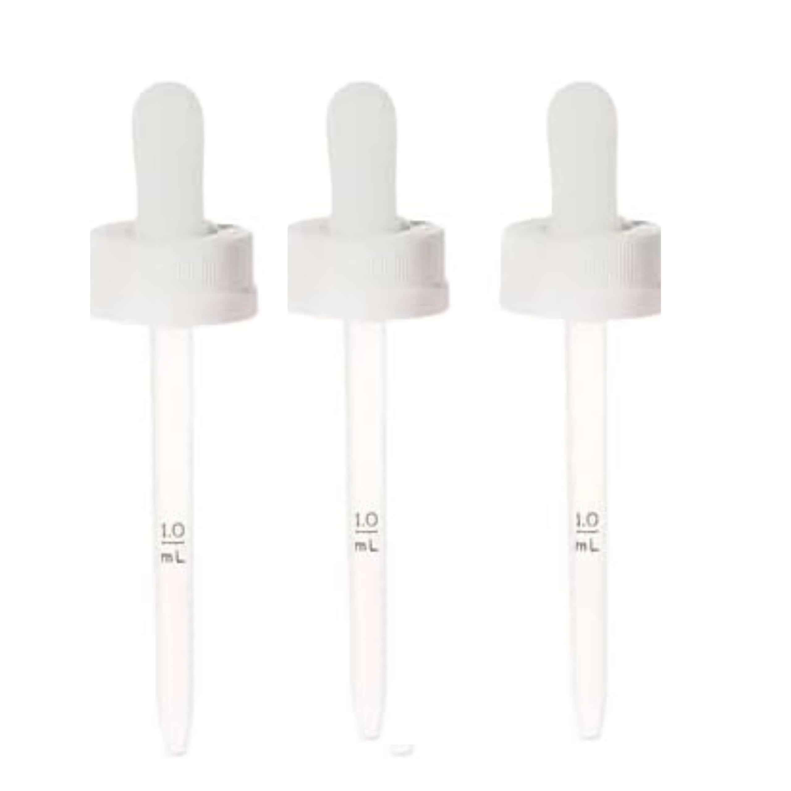 NATAZURE 1.0 ml Plastic Droppers For Minoxidil Bottles (Child Resistant) Pack Of 3, ‎Dropper 1mL -3pc