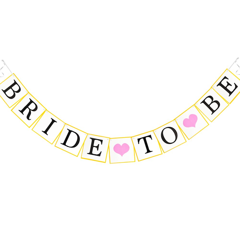 Bride Marriage Banner Decorations Paper Garland Wedding Proposal Supplies Engagement Sign Outdoor Party Photp Prop Rustic Decorations 6Ft