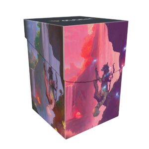 Ultra Pro - Bloomburrow 100+ Deck Box® Season Lands: Mountain for Magic: The Gathering, Exclusive Artwork, Archival Safe, Rigid Polypropylene, Deck Divider Included