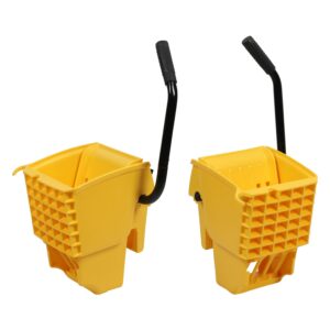 (2 Pack) Mop Wringer Only for 26-Qt or 35 Qt Commercial Side Press Mop Bucket, Yellow