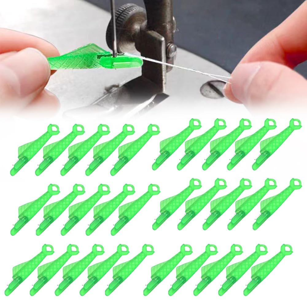 Fish Mouth Sewing Machine Needle Threader, 2024 Upgrade Automatic Sewing Needle Threader Fish Type Needle Threader, Quick Sewing Machine Loop Easy Selfthread Needle Threaders Tool (10PCS)