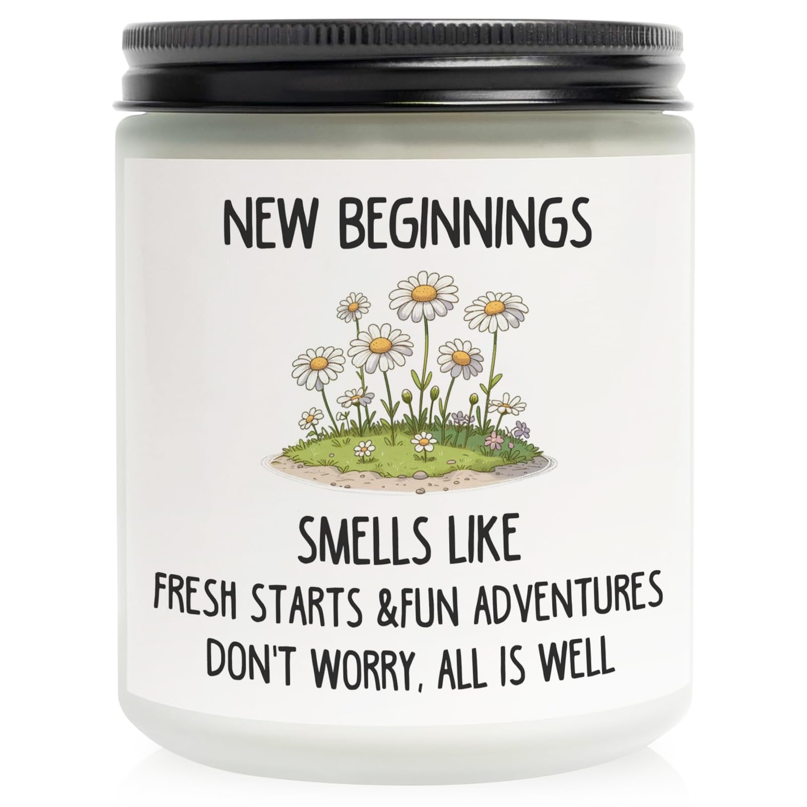 New Beginnings Gifts for Women, Scented Candle Present for Coworker Leaving, Graduation, Farewell, Goodbye, Good Luck, Moving Away, Divorce, New Job, Break Up