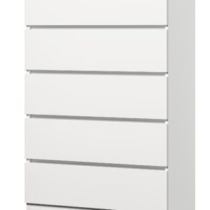 5 Drawer Dresser, White Dresser for Bedroom Wooden Tall Closet Drawers, Modern Nightstand with Drawers Clothing Organizer Cabinet for Nursery, Living Room,Hallway, 27.6 in, Top and Chest