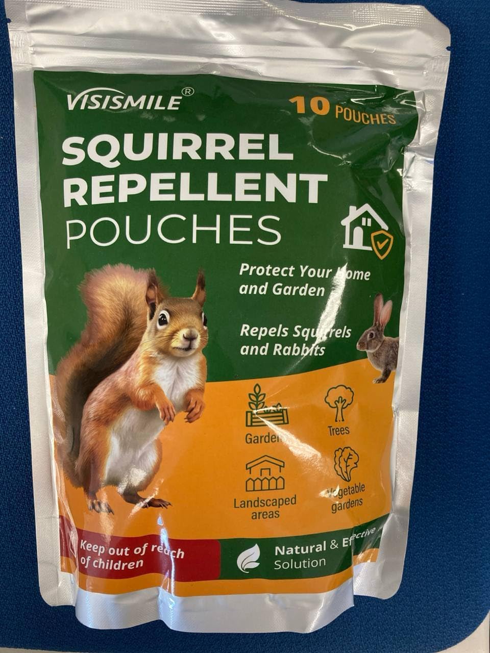 Squirrel Rabbit Repellent Outdoor Garden: Squirrel Deterrent for Plants - Chipmunk and Rabbit Repellent for Backyard - Keep Squirrels Away from Attic