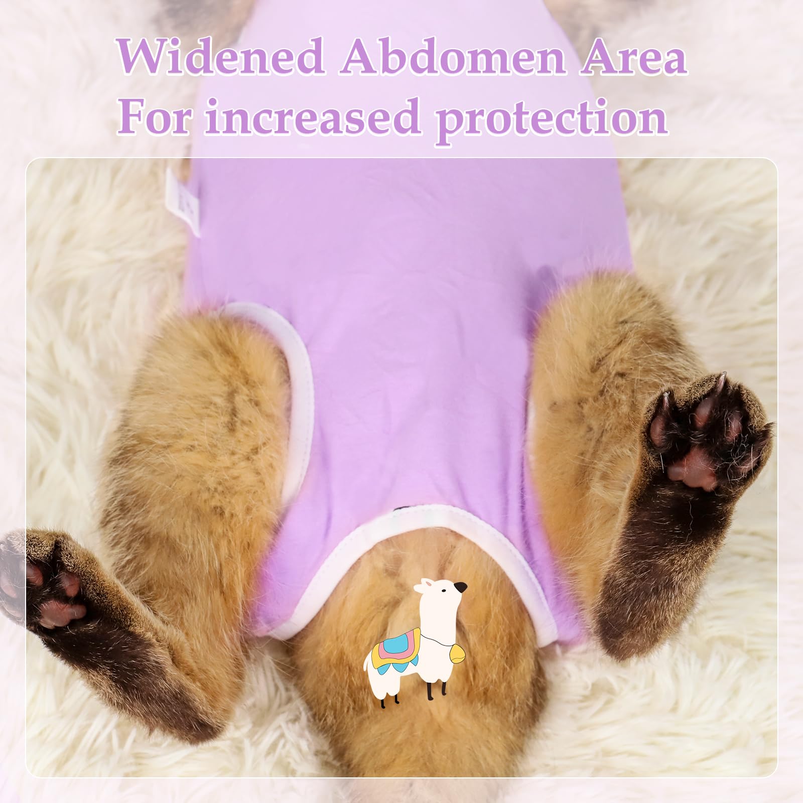 ANWA Breathable Cat Recovery Suit Female, Cat Onesie for Cats After Surgery Female, Cat Surgery Recovery Suit Female