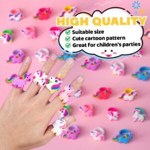 KULUJIA 132 Pcs Unicorn Party Favors Birthday Supplies Girls Bags Goodie Bag Stuffers Filler Party Supplies