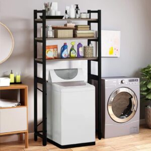 HEVIRGO Over The Toilet Storage,Toilet Storage Rack Freestanding,Toilet Household Supplies,Multi-Layer Space-Saving Bathroom,Stand Over Sundries Organizer,for Restroom,Laundry