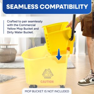 (2 Pack) Mop Wringer Only for 26-Qt or 35 Qt Commercial Side Press Mop Bucket, Yellow