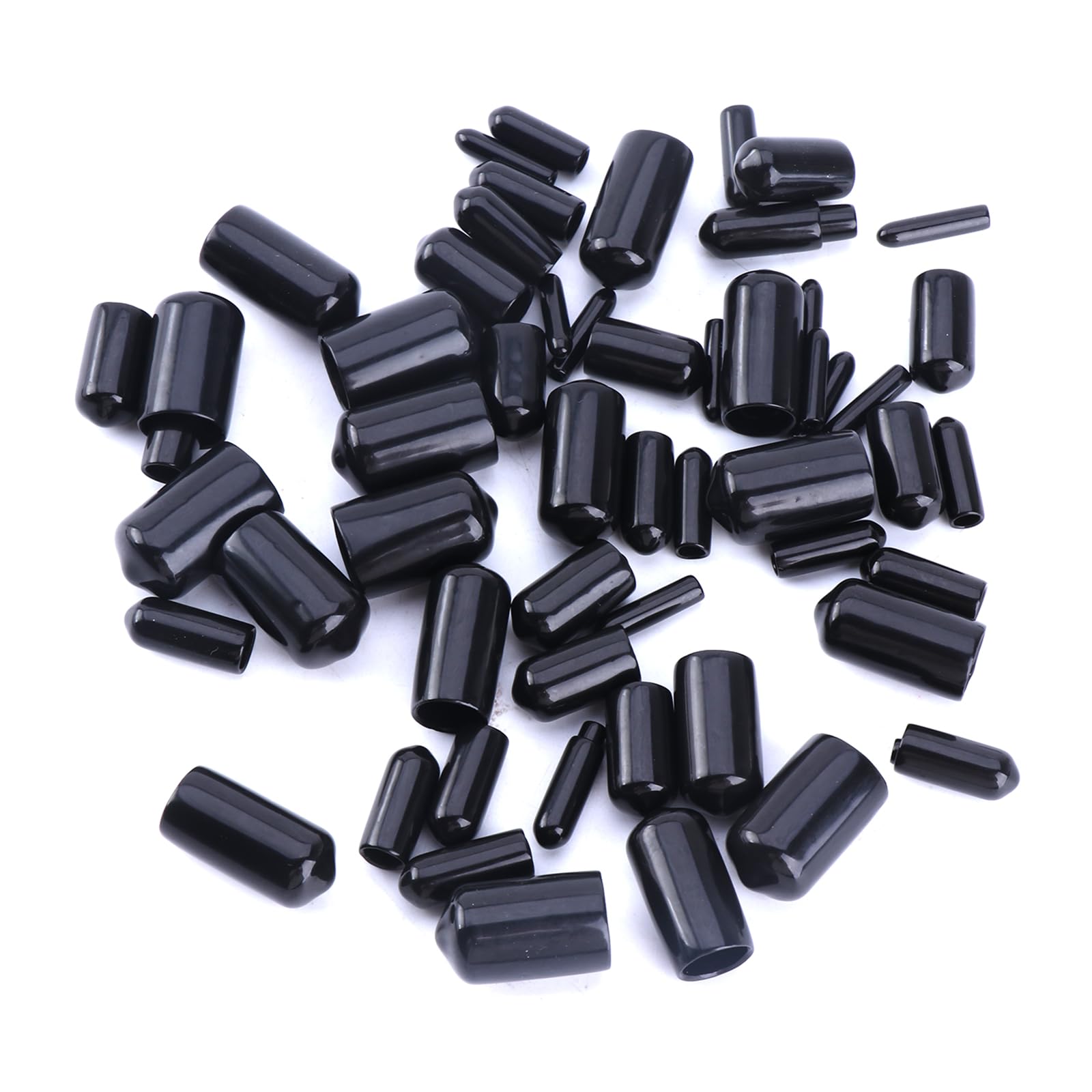 Assorted Rubber Caps Shock Absorbing Screw Cover Rubber End Caps Set 180pcs/set Flexible Cover for Screws