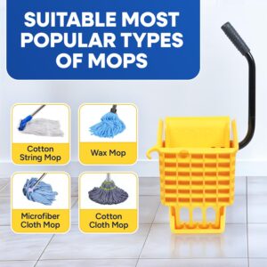 (2 Pack) Mop Wringer Only for 26-Qt or 35 Qt Commercial Side Press Mop Bucket, Yellow