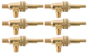 ocs parts 719221 range top burner valves with split stems | 6-pack | compatible replacement for vulcan hart 00-719221 | garland 1087696 | dynamic cooking systems 13034