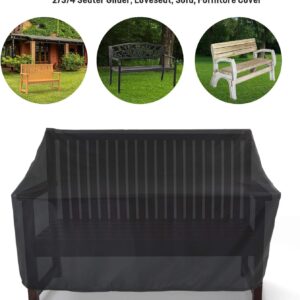 Outdoor Bench Cover,Patio Loveseat Cover Waterproof Patio Furniture Covers for Outdoor Park Loveseat,Sofa, Glider,Furniture Chair Cover,48" W x 29" D x 36" H