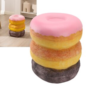 JOROBURO Shoe Changing Stool, Decorative Donut Shape Retro Resin Simulated Food Stool, Fun Shoe Changing Stool Stool Simulated Food Stool for Hallway Dorm Room Office