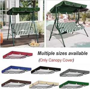 Replacement Canopy for Swing Seat - Waterproof Oxford Cloth Top Cover for 2/3-Seater Swing Chair, Durable Outdoor Patio Swing Canopy(Red,75x52x6inch)