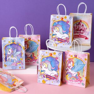 KULUJIA 132 Pcs Unicorn Party Favors Birthday Supplies Girls Bags Goodie Bag Stuffers Filler Party Supplies