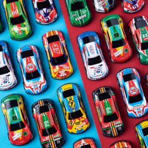 VIZOZEN Race Car Party Favors Set Race Cars Kids Race Car Themed Birthday Party Supplies Goodie Bag Fillers