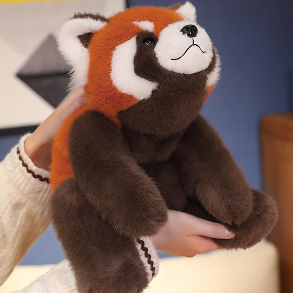 INSTITIZER Red Panda Weighted Stuffed Animals,11.8 Inch Red Panda Plush Toy Doll,Stuffed Red Panda Plush Pillow Cute Weighted Red Panda Plushies Toys for Kids Boys Girls Birthday Gift