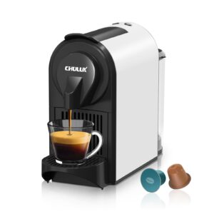 chulux bafè-pro espresso machine, mini espresso machine for nespresso original capsules, single serve coffee machine for home espresso & lungo maker, italian ode 20 bar pump