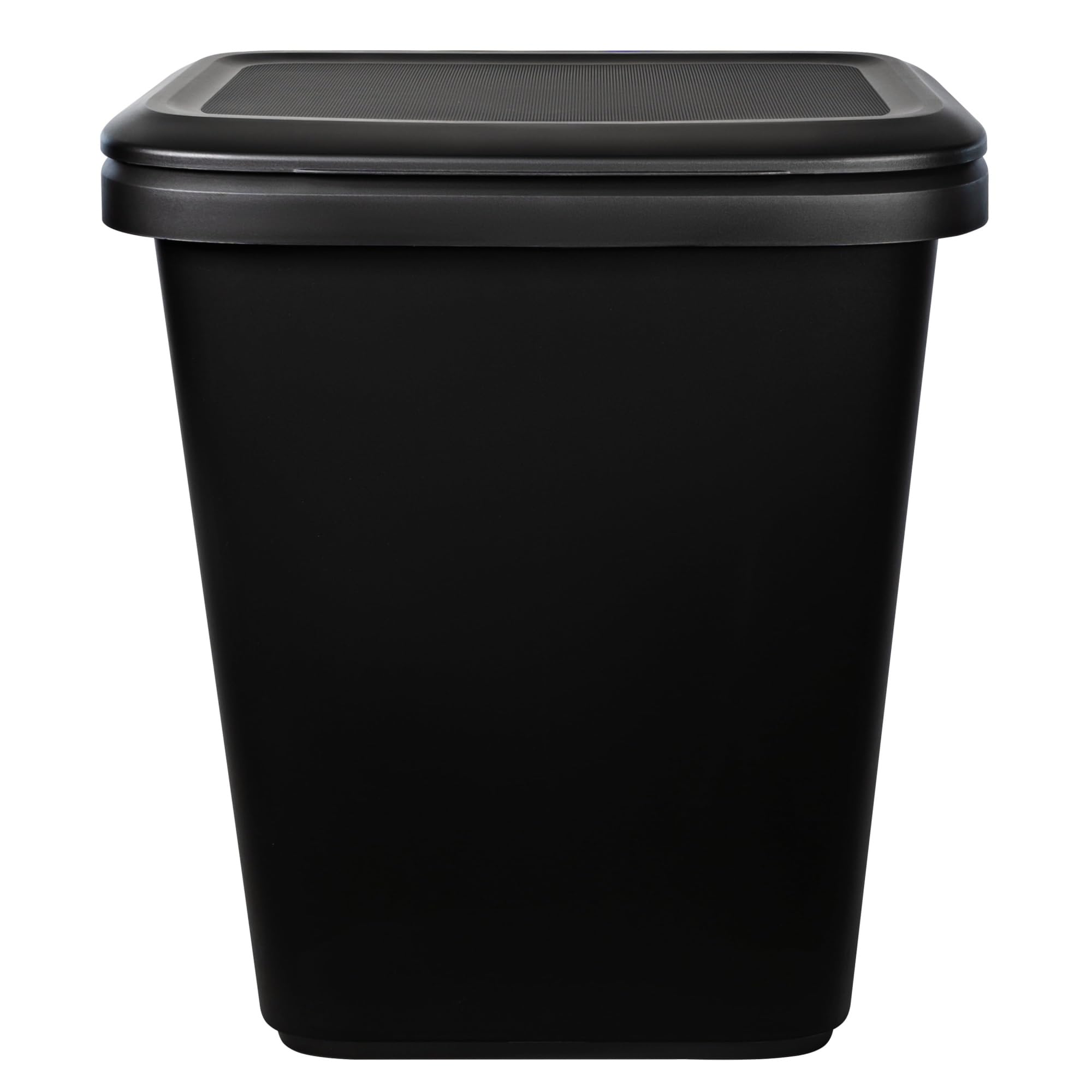 BescZepH 20.4 Gallon Trash Can, Plastic Dual Function Divided Extra Large Kitchen Trash Can, Black