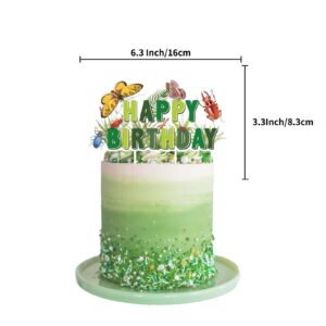 32 Pieces Bugs Party Supplies Includes Bugs Happy Birthday Banner Cake Topper Cupcake Toppers Balloons Insect Theme Party for Baby Shower Boys and Girls Birthday Decorations